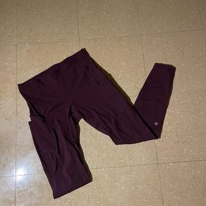 LULULEMON LEGGINGS FAST AND FREE BRUSHED FABRICE